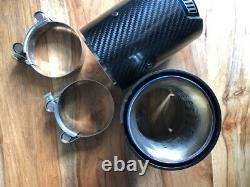 2 BMW M Performance Carbon Fibre Exhaust Tips M140I, M240I and other variants