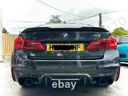 4 x BMW M5/M8 M Performance Black Carbon Fibre Exhaust Tips (F90/F91/F92/F93)