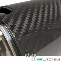 4x Sport-Performance Auspuffblenden Endrohre Carbon Glanz passt für BMW Modelle