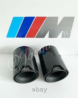 70mm BMW M PERFORMANCE MPE CARBON EXHAUST TIPS 535 F10 GT 640 645 F06 F12 X4 F26