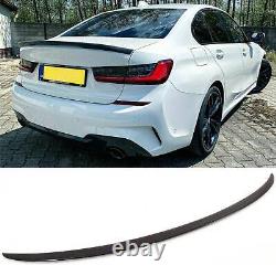 BMW 3 Series G20 M3 Real Carbon Fibre Trunk Boot Lip Spoiler M Performance Style