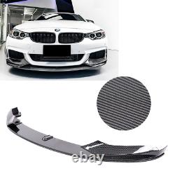 BMW 4 Series F32 F33 F36 Front Splitter Lip Diffuser Carbon Fibre MSport Look UK