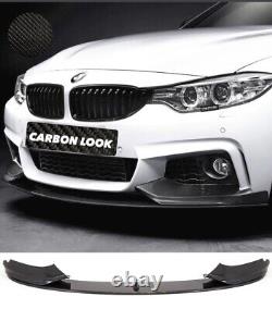 BMW 4 Series F32 F33 F36 M Sport Performance Front Splitter Lip Carbon Look ABS