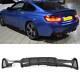 Bmw 4 Series F32 F33 F36 Rear Diffuser M Performance Twin Exhaust Carbon Look