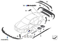 BMW 4 Series G26 M Performance Carbon Fibre Front Bumper Attachment Splitter Lip