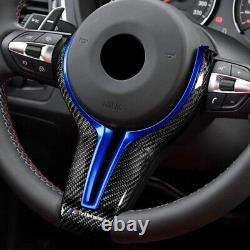 BMW Carbon Fibre Blue Steering Wheel Trim M Performance M5 M6 F10 F12 F13 F06