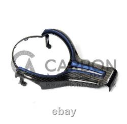 BMW Carbon Fibre Fiber Steering Wheel Trim Blue M Performance M2 F87 M3 M4
