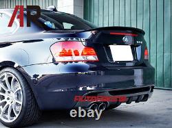 BMW E82 118i 128i 135i 1M Performance Coupe Carbon Fiber Trunk Wing Spoiler Lip