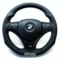 BMW E90 E82 E87 E93 E92 E81 E93 Steering Wheel M Sport Custom Made Flat Bottom