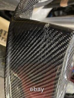 BMW F30 F31 M performance MP real carbon fibre front splitter spoiler damage