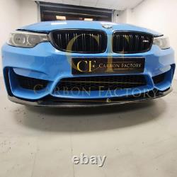 BMW F80 M3 F82 F83 M4 M Performance Style Carbon Fibre Front Splitter Bottom 14