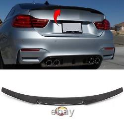BMW F82 M4 Coupe Real Carbon Fibre Boot Lid Spoiler Performance V Style