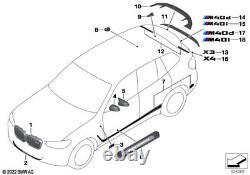 BMW Genuine Door Sill Trim Carbon M Performance Replacement Spare 51472465482