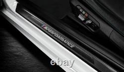 BMW Genuine M Performance Door Sill Trim Finisher Carbon Fibre 51472457829