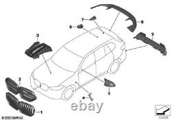 BMW Genuine M Performance Front Ornamental Grille Carbon Fits F95 51712467261