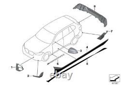 BMW Genuine M Performance Front Right OS Winglet Carbon Fits G05 51192455500