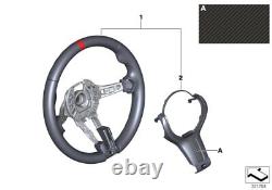 BMW Genuine M Performance Steering Wheel Cover Alcantara Carbon 32302345204