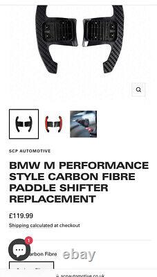 BMW M PERFORMANCE STYLE CARBON FIBRE PADDLE SHIFTER REPLACEMENT(NEW)F & G Series