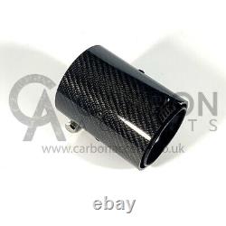 BMW M Performance Black Carbon Fibre Exhaust Tips M140i M235i M240i F Series