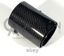 BMW M Performance Black Carbon Fibre Exhaust Tips M140i M235i M240i F Series