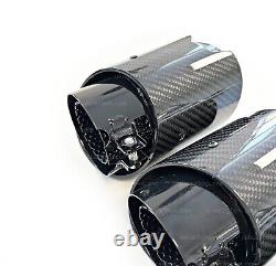 BMW M2 G87 M3 G80 G81 M4 G82 G83 M Performance Carbon Exhaust Tips By UKCarbon