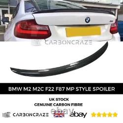 BMW M2 M2C F22 F87 M Performance Rear Spoiler Ducktail Boot Lip Carbon Fibre