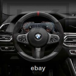 BMW M2/M3/M4/M5/M8 M Performance Carbon Fibre/Alcantara Steering Wheel Trim