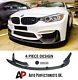 Bmw M3 M4 F80 F82 F83 Carbon Fibre Front Splitter Spoiler Lip M Performance