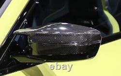 BMW Real Gloss Carbon Fibre Wing Mirror Performance Cover Cap 3 4 5 7 8 M4 Style