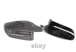 BMW Real Gloss Carbon Fibre Wing Mirror Performance Cover Cap 3 4 5 7 8 M4 Style