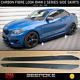 Bmw 2 Series F22 F23 M Performance Style Carbon Look Side Skirts 2012-2019