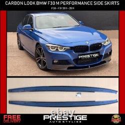 Bmw 3 Series F30 F31 M Performance Style Carbon Look Side Skirts 2012-2019