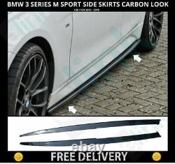 Bmw 3 Series F30 F31 M Performance Style Side Skirts Carbon Fibre Look