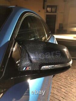 Bmw 3 Series F30 M Performance Carbon Fibre Mirror Covers with M Mark OEM-Fit