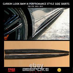 Bmw 4 F32 F33 F36 M Performance Diffuser Splitter Lip Spoiler Skirts Carbon Look