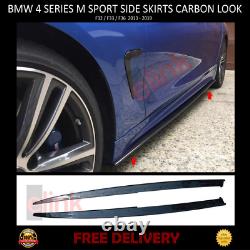 Bmw 4 Series F32 F33 F36 M Performance Style Side Skirts Carbon Look