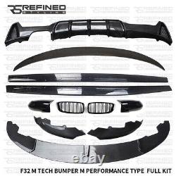 Bmw F32 4 Series Body Kit Front Lip Skirt Rear M Spoiler Diffuser Performance