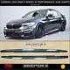 Bmw For G30 G31 Performance Style Side Skirt Extension Carbon Fibre Look 2017+