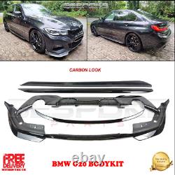 Bmw G20 G21 M Performance Kit Carbon Fibre Look Front Lip 3 Series Bodykit Skirt