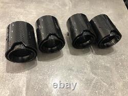 Bmw M2 M3 M4 M5 F80 F82 F87 Black M Performance Carbon Exhaust Tips X4