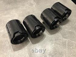 Bmw M2 M3 M4 M5 F80 F82 F87 Black M Performance Carbon Exhaust Tips X4