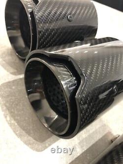 Bmw M2 M3 M4 M5 F80 F82 F87 Black M Performance Carbon Exhaust Tips X4