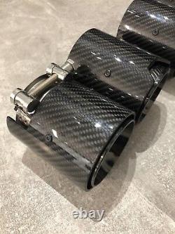 Bmw M2 M3 M4 M5 F80 F82 F87 Black M Performance Carbon Exhaust Tips X4