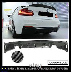 Bmw Rear Diffuser F22 F23 2 Series M Sport Performance M235 Exhaust Carbon Look
