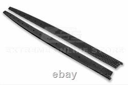 CARBON FIBER Side Skirts For 14-18 BMW M3 F80 Performance Style Panel Extension