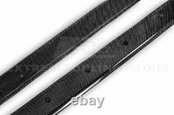 CARBON FIBER Side Skirts For 14-18 BMW M3 F80 Performance Style Panel Extension