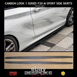 Carbon Bmw F20 F21 M Performance Style Side Skirt Extension 2013-2018 Blade