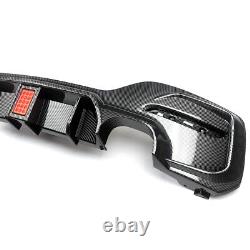 Carbon Color Rear Diffuser With LED For BMW1 Series F20 F21 M135i M140i LCI 15-19