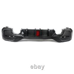 Carbon Color Rear Diffuser With LED For BMW1 Series F20 F21 M135i M140i LCI 15-19