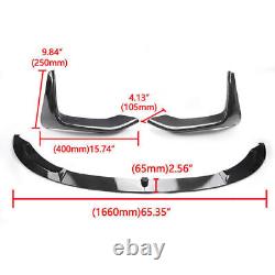 Carbon Fiber Look Front Bumper Splitter Lip For Bmw F80 F82 M3 M4 M Performance